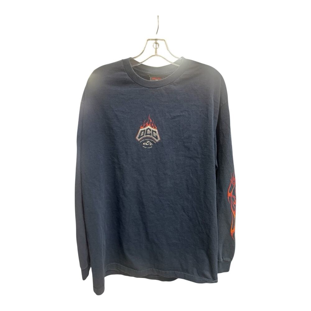 Vintage Y2K Orange County Choppers American Motorcycle Blue XL Long Sleeve